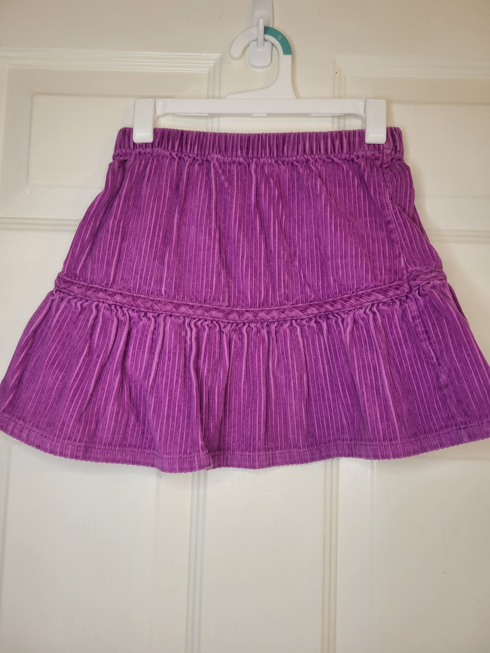 Hanna Andersson Bright Purple Tiered Corduroy Mini Skirt - Picture 2 of 7